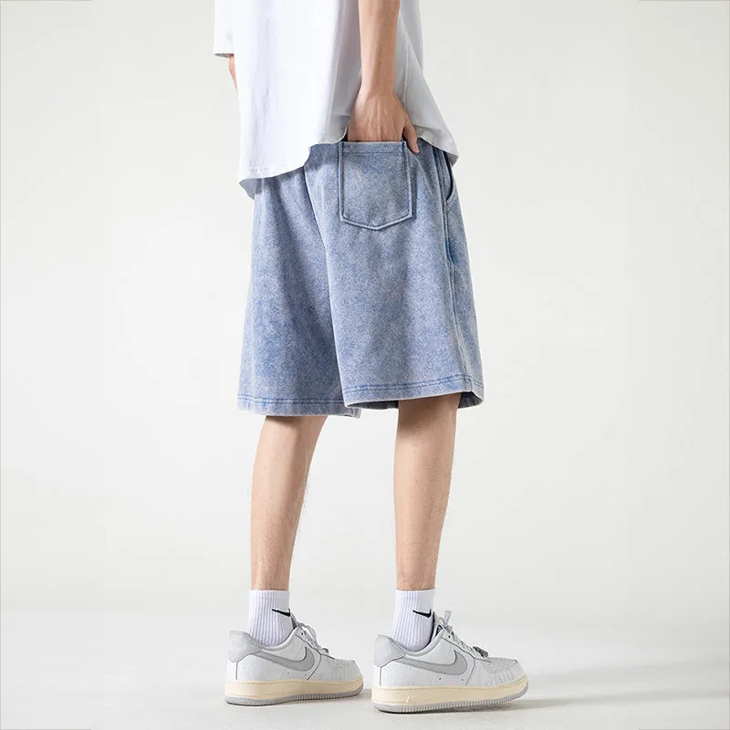 Jiroman Distressed Loose Shorts