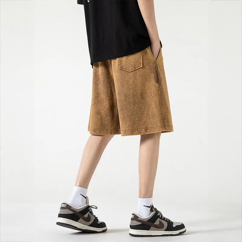 Jiroman Distressed Loose Shorts