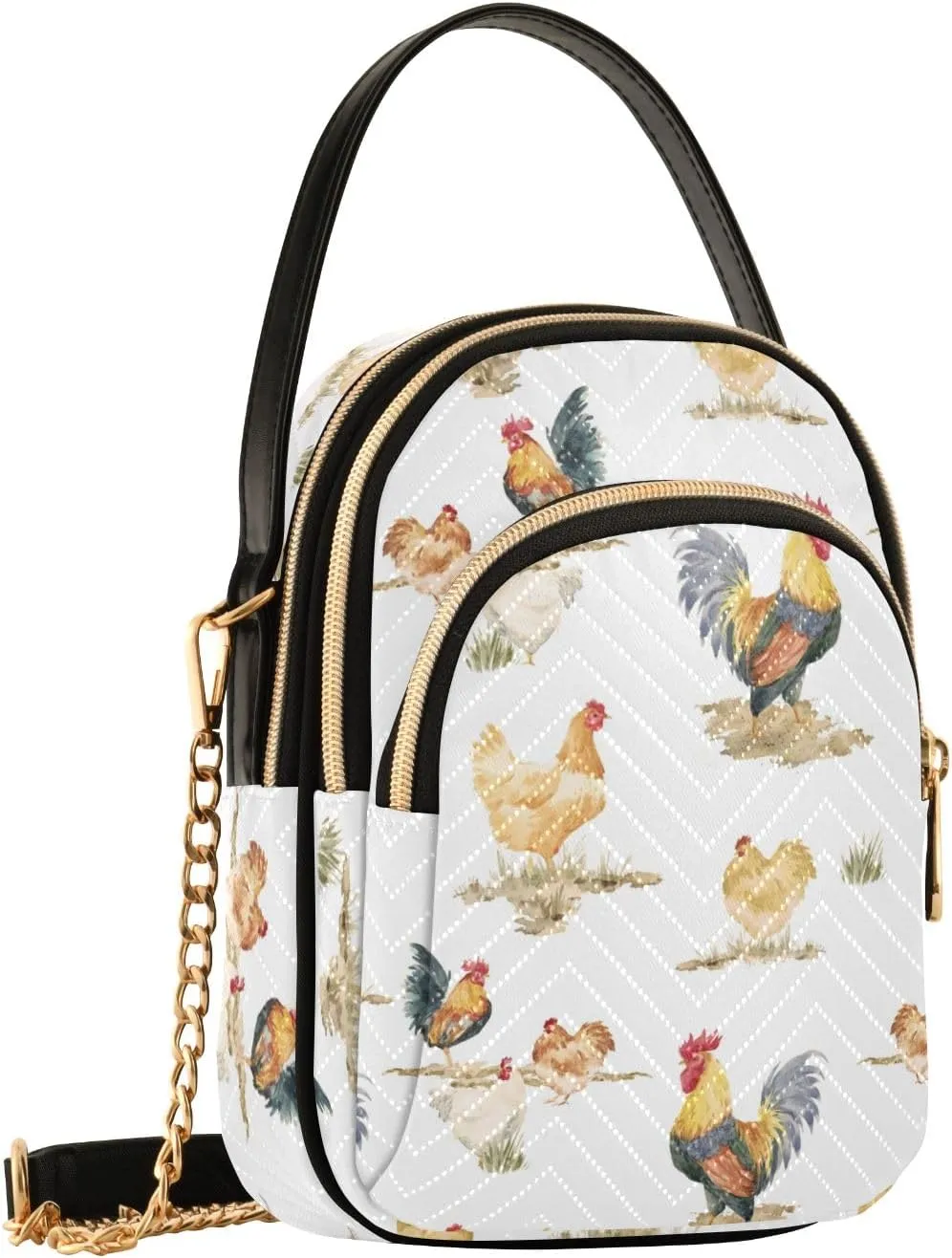 Joisal Cartoon Banana Leaves Travel Crossbody Bags for Women Anti Theft, Womens Handbags Trendy Messenger Bag Crossbody