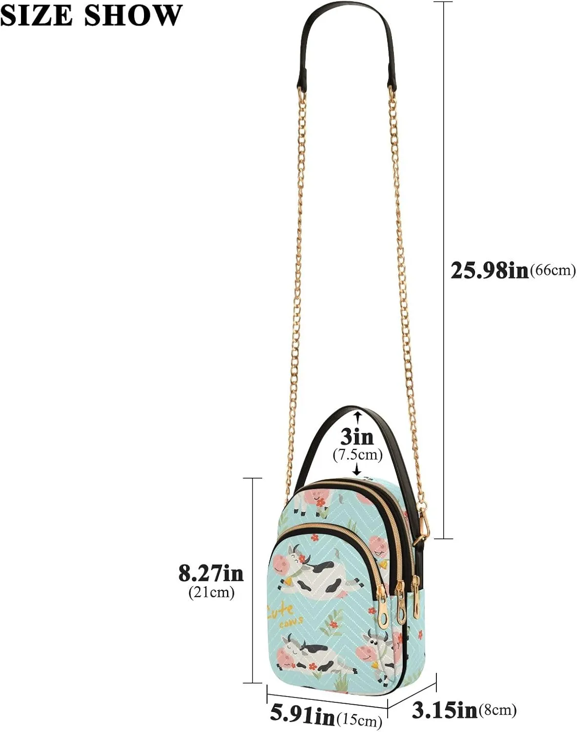 Joisal Cartoon Banana Leaves Travel Crossbody Bags for Women Anti Theft, Womens Handbags Trendy Messenger Bag Crossbody