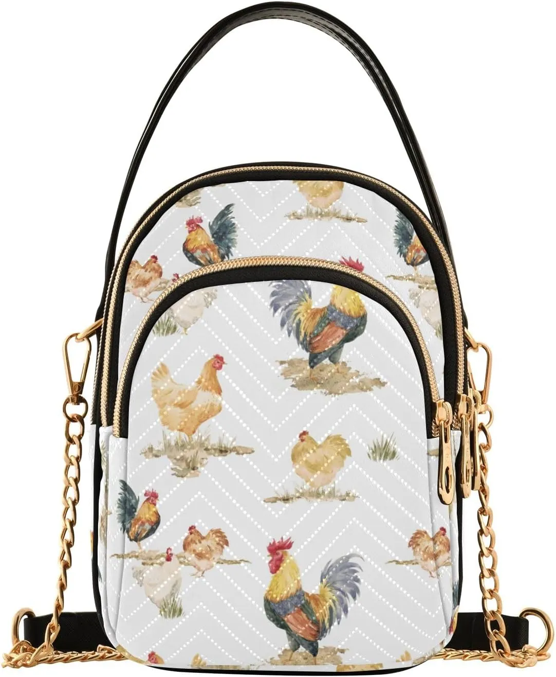 Joisal Cartoon Banana Leaves Travel Crossbody Bags for Women Anti Theft, Womens Handbags Trendy Messenger Bag Crossbody