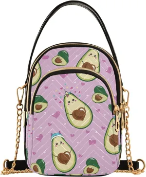 Joisal Cartoon Banana Leaves Travel Crossbody Bags for Women Anti Theft, Womens Handbags Trendy Messenger Bag Crossbody