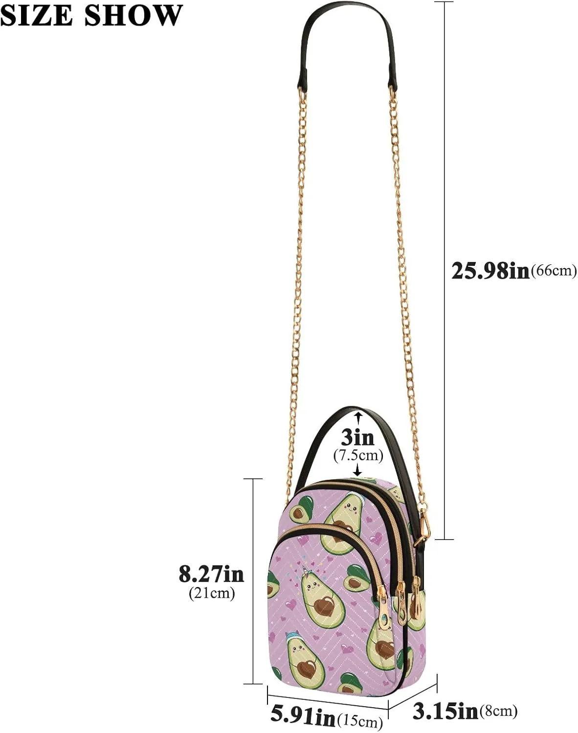 Joisal Cartoon Banana Leaves Travel Crossbody Bags for Women Anti Theft, Womens Handbags Trendy Messenger Bag Crossbody