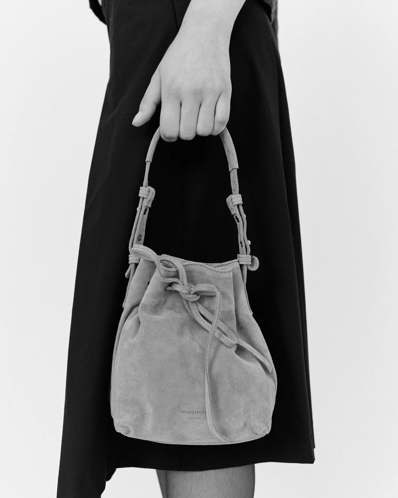 Kacey petite bucket bag Calf suede print Zebra