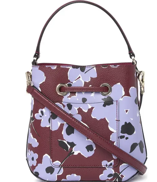 KATE SPADE EVA FLORAL BOUQUET BUCKET CROSSBODY BAG
