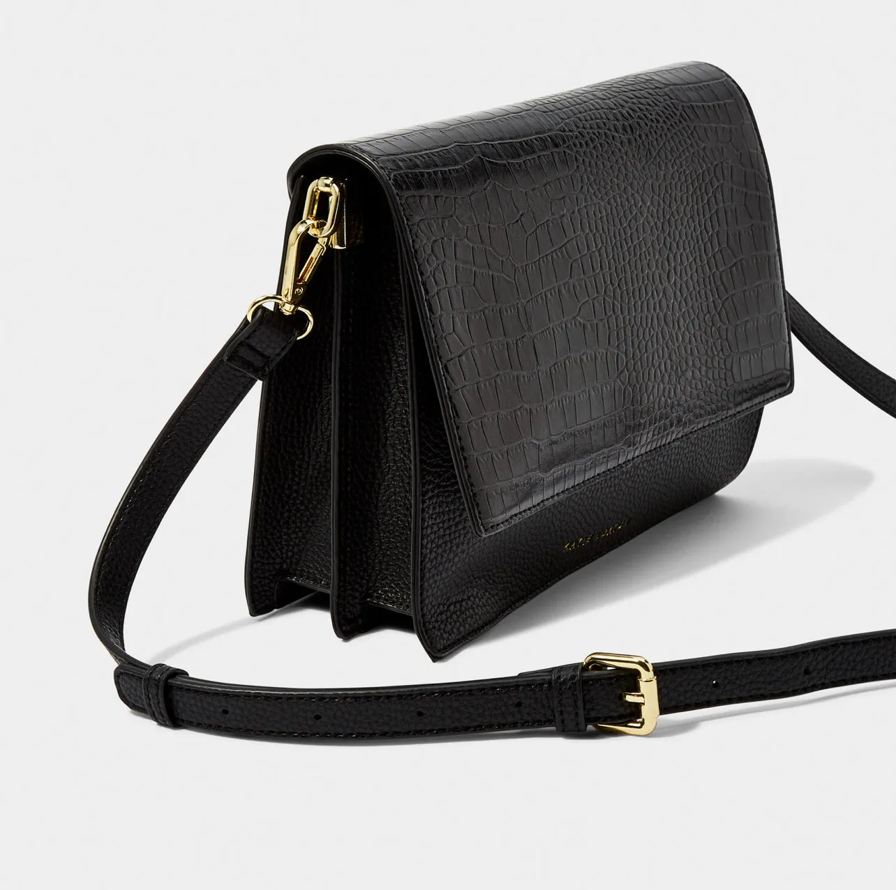 Katie Loxton Croc Orla Crossbody Bag - Black