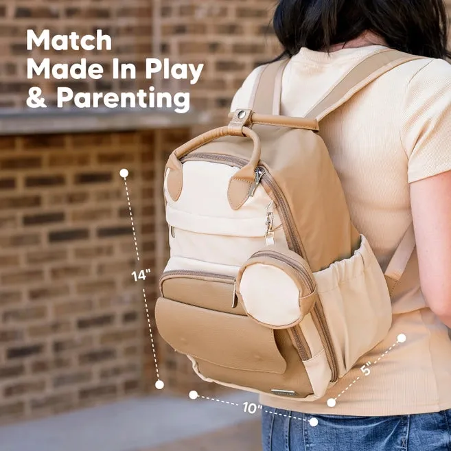 Keababies Diaper Bag Backpack with Changing Pad