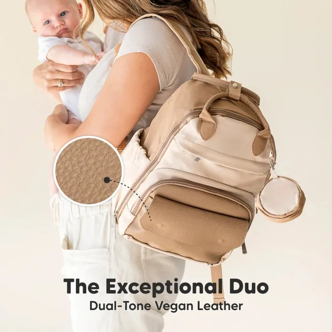 Keababies Diaper Bag Backpack with Changing Pad