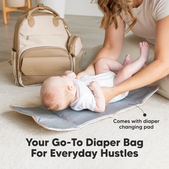 Keababies Diaper Bag Backpack with Changing Pad
