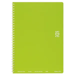 Kokuyo B5 Soft Ring GREEN Notebook Dotted Line 6mm Rule | 40 Sheets SV301