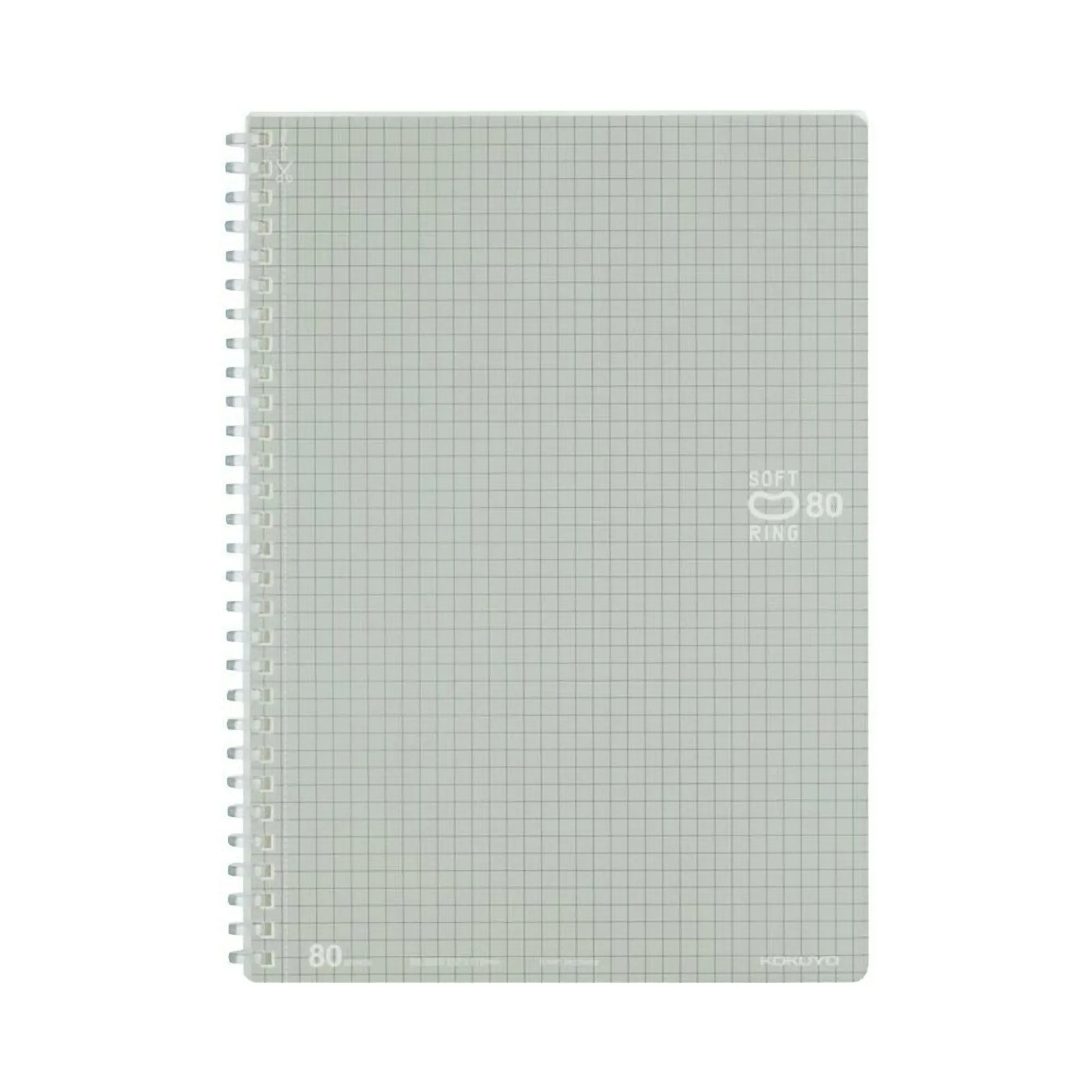 Kokuyo CLEAR Soft Ring Notebook GRID SV308S5 | B5 80 Sheets