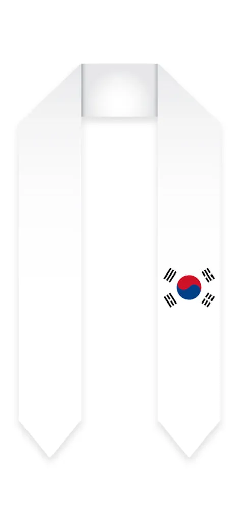 Korea Graduation Stole - South Korean Flag Sash