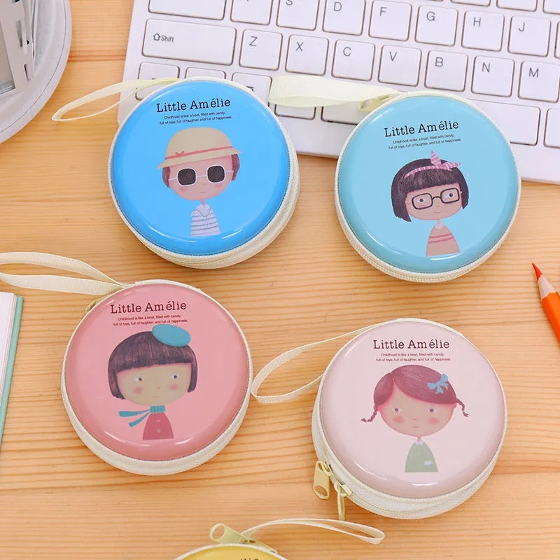 Korean cute horse iron element girl zero wallet mini pocket earphone package coin key bag