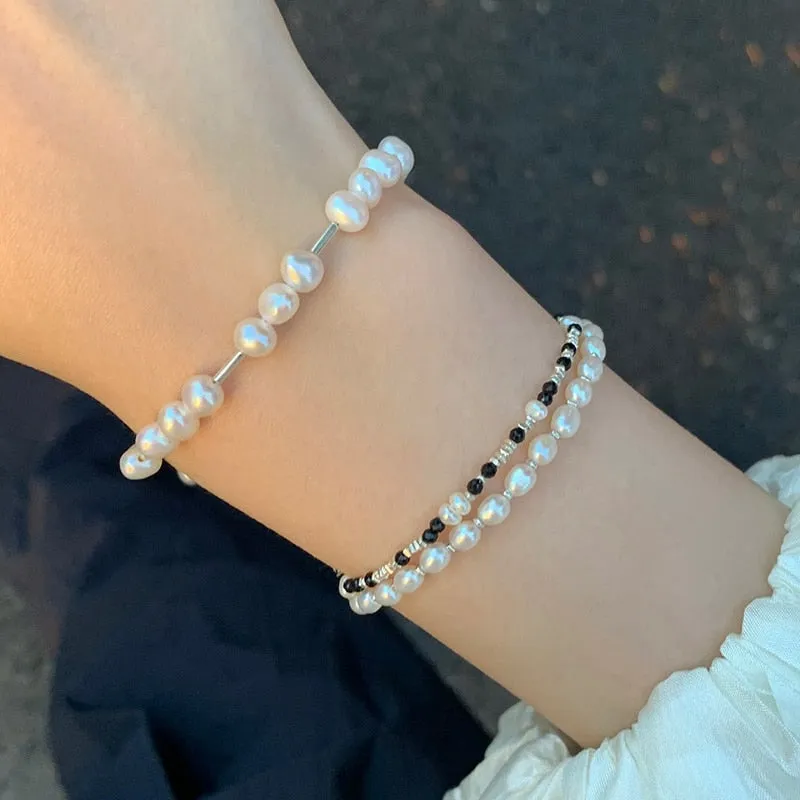 Korean Elegant Freshwater Pearl Bracelet For Women