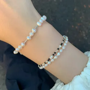 Korean Elegant Freshwater Pearl Bracelet For Women