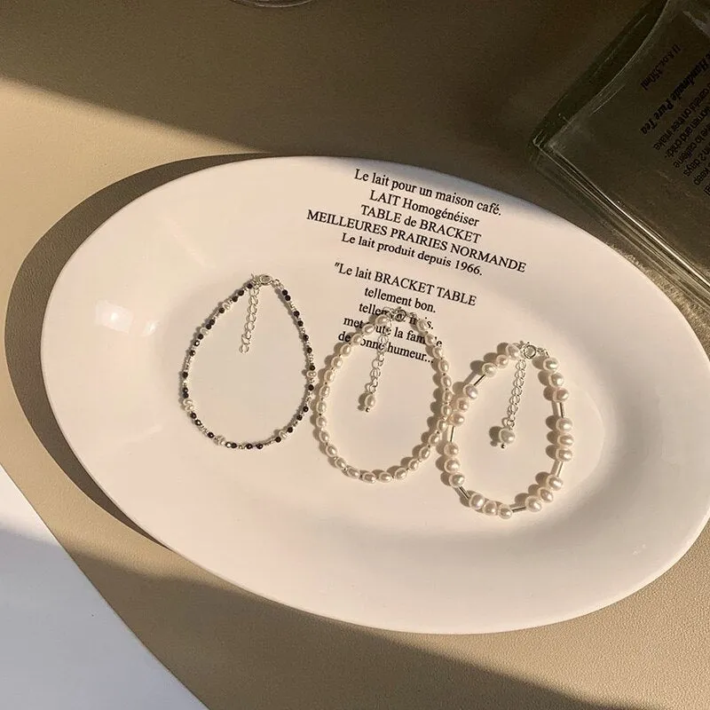 Korean Elegant Freshwater Pearl Bracelet For Women