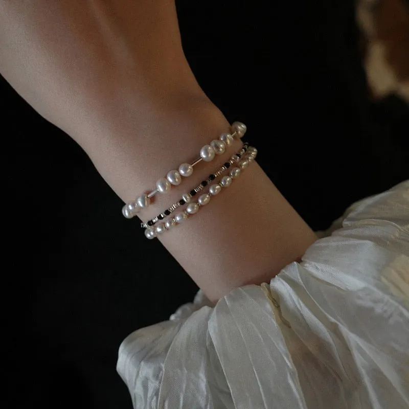Korean Elegant Freshwater Pearl Bracelet For Women