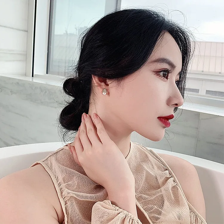 Korean New Exquisite Honey Bee Pearl Earrings Fashion