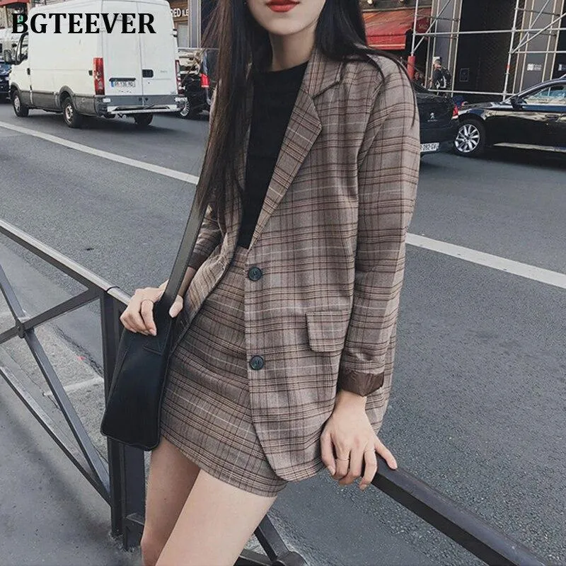 Korean Outfit Skirt and Blazer