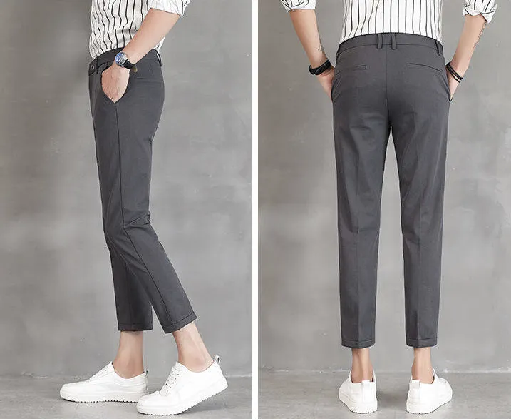 [Korean Style] 3 Colors Basic Ankle-Length Sweatpants