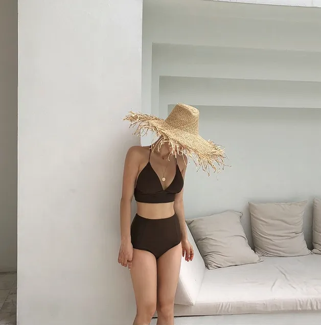 [Korean Style] Daez High-waist Bikini Set