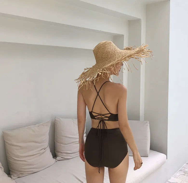 [Korean Style] Daez High-waist Bikini Set