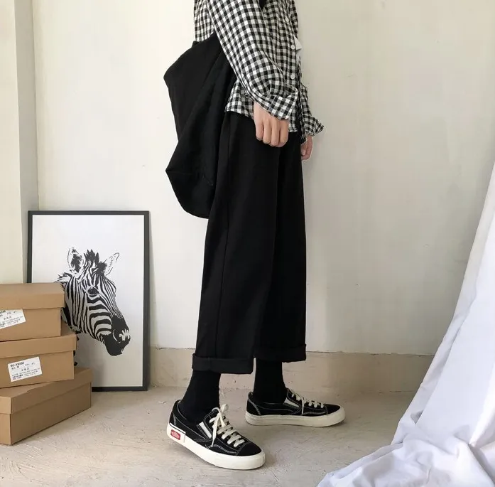 [Korean Style] Darl Straight Ankle-cut Pants