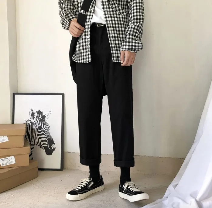 [Korean Style] Darl Straight Ankle-cut Pants
