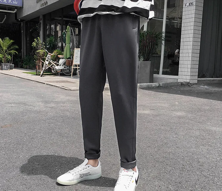 [Korean Style] Dork Straight Casual Pencil Pants