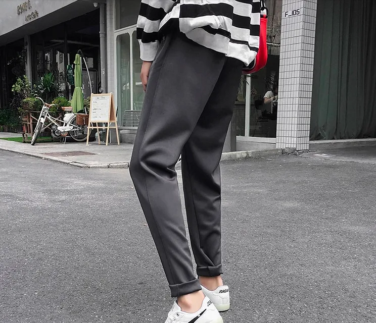 [Korean Style] Dork Straight Casual Pencil Pants