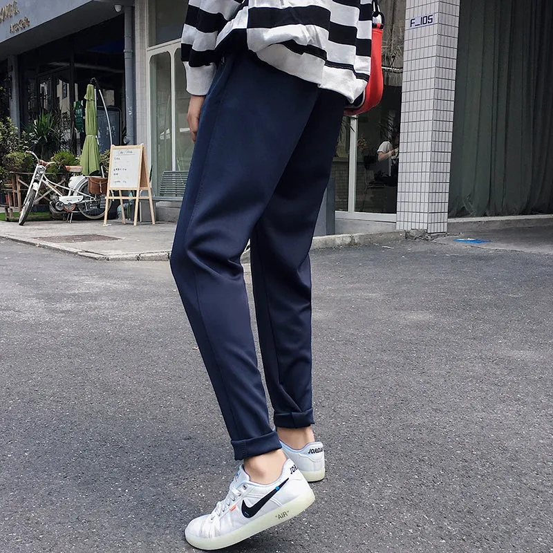 [Korean Style] Dork Straight Casual Pencil Pants