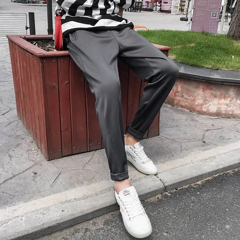 [Korean Style] Dork Straight Casual Pencil Pants