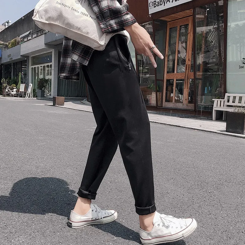 [Korean Style] Dork Straight Casual Pencil Pants