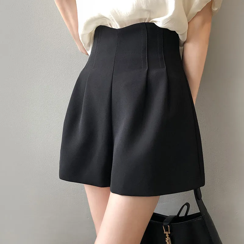 [Korean Style] High Rise Tulip Dress-up Pleated Shorts