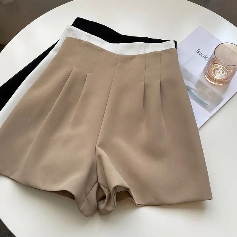 [Korean Style] High Rise Tulip Dress-up Pleated Shorts