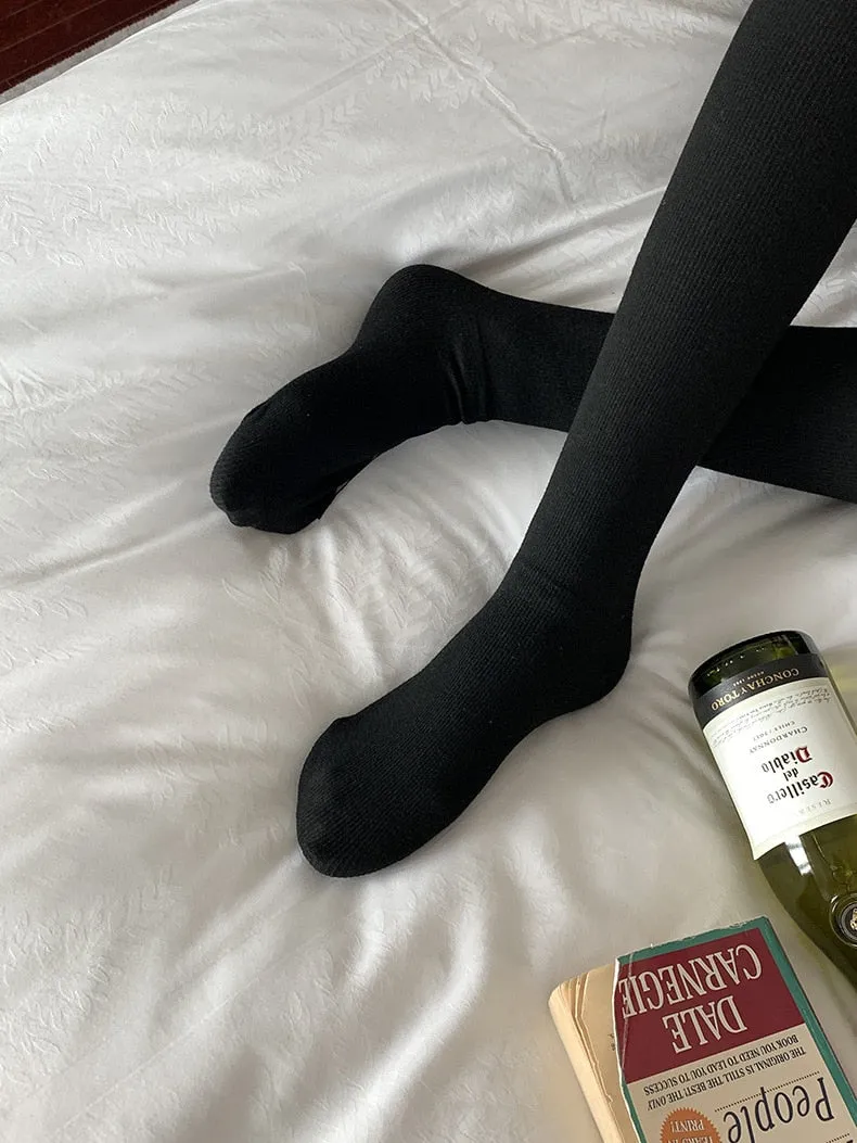 [Korean Style] High Waisted Tummy Control Thick Stretchy Stirrup Legging Tights