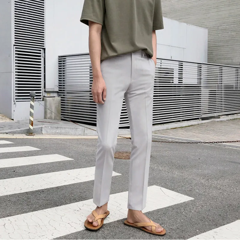 [Korean Style] Ivory / Black Best Fit Trousers