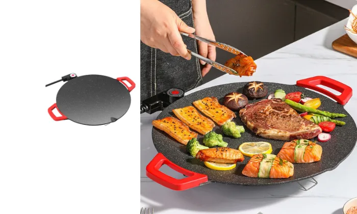 Korean-Style Multi-Functional Electric Grill Plate