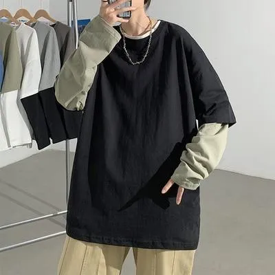 Korean T Shirt Double Sleeves