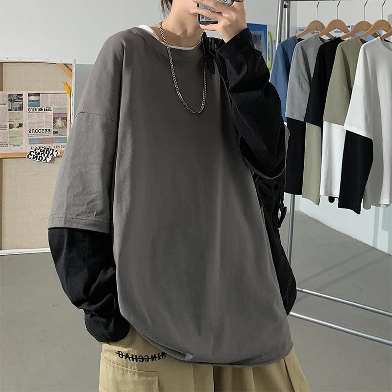Korean T Shirt Double Sleeves