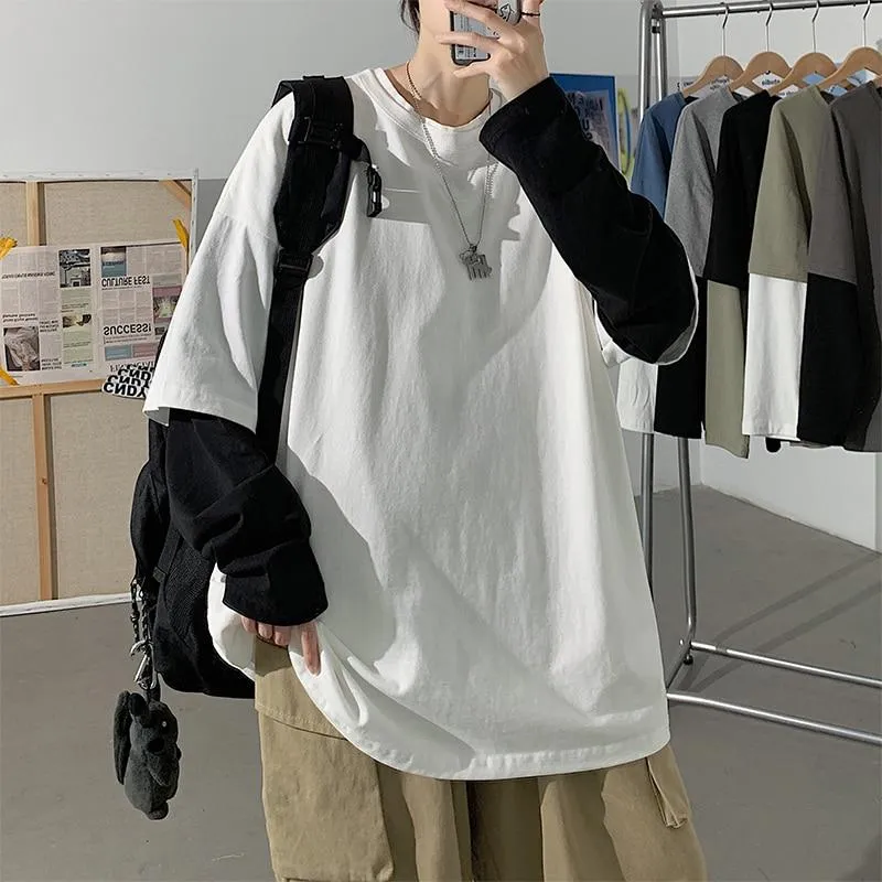 Korean T Shirt Double Sleeves