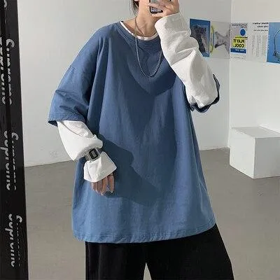 Korean T Shirt Double Sleeves