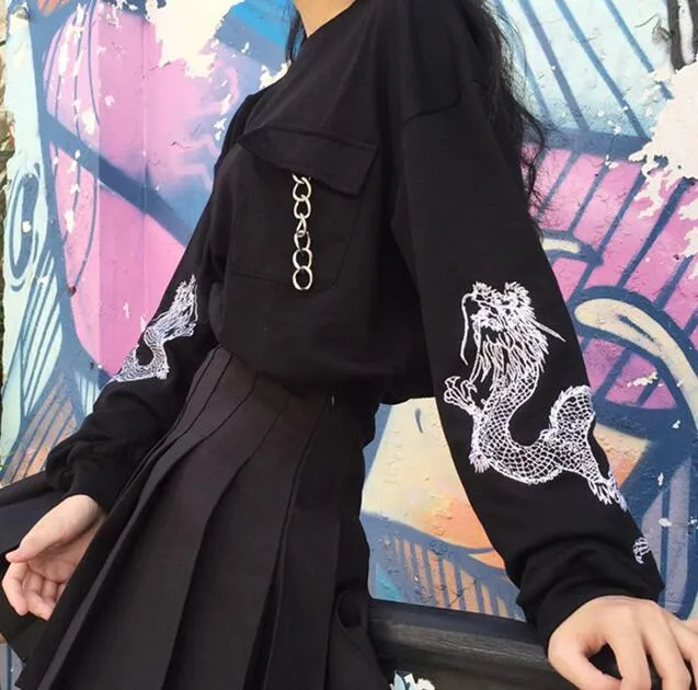 Korean T Shirt Dragon