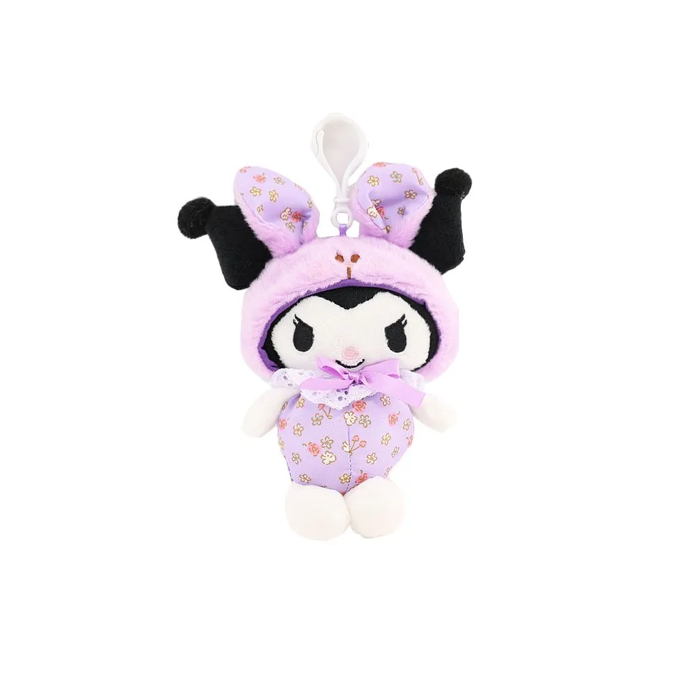 Kuromi Flower Bunny Mascot Clip on