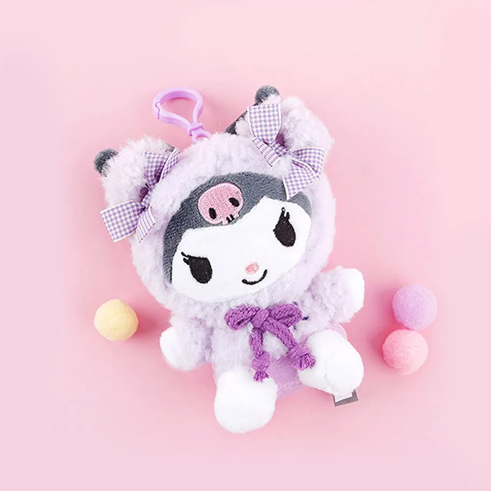 Kuromi Fluffy Hoodie Clip-On Plush