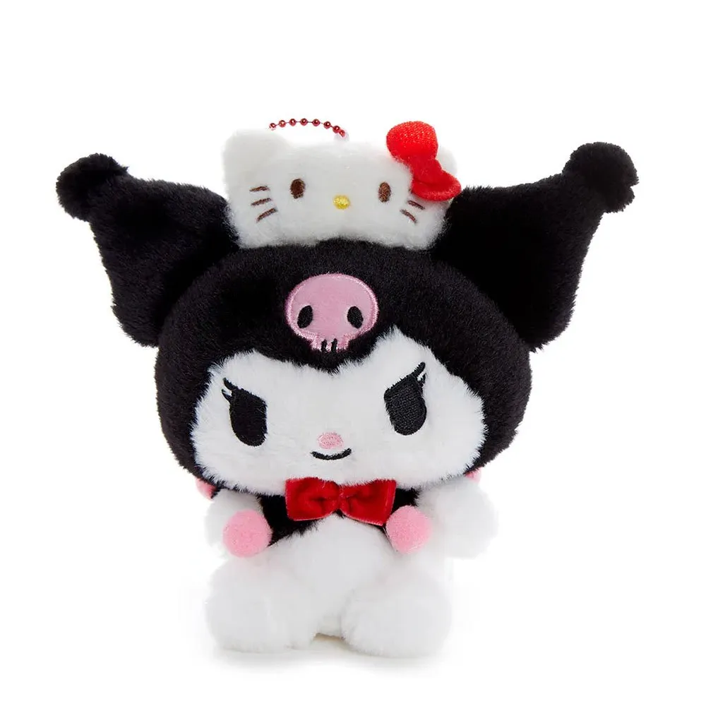 Kuromi Mascot Keychain Plush :Hello Kitty 50th Anniversary