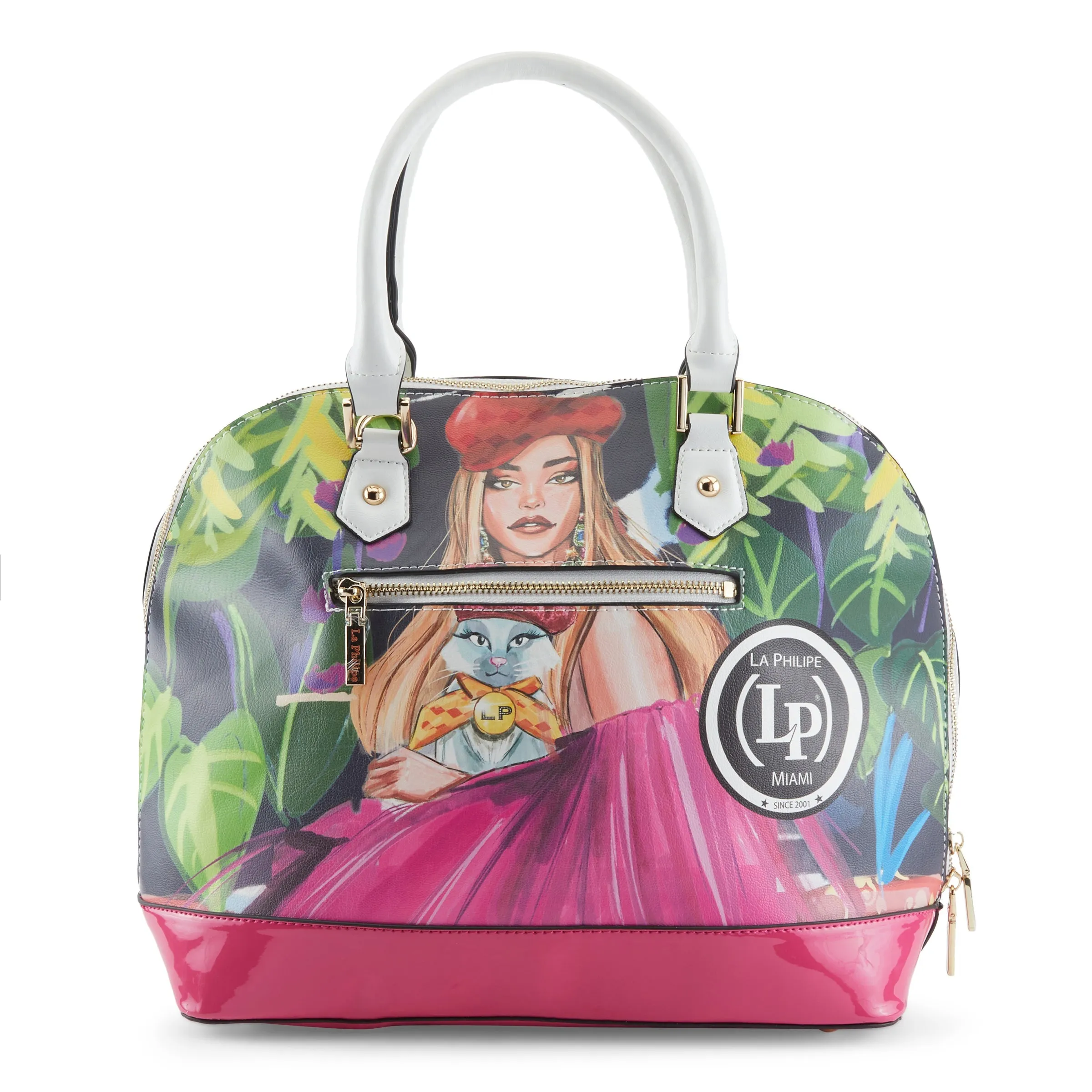 La Philipe Blooming Garden Handbag Oval Women’s Pu Leather Lp1027 17