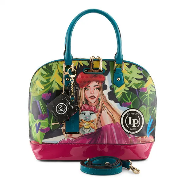 La Philipe Blooming Garden Handbag Oval Women’s Pu Leather Lp1027 17