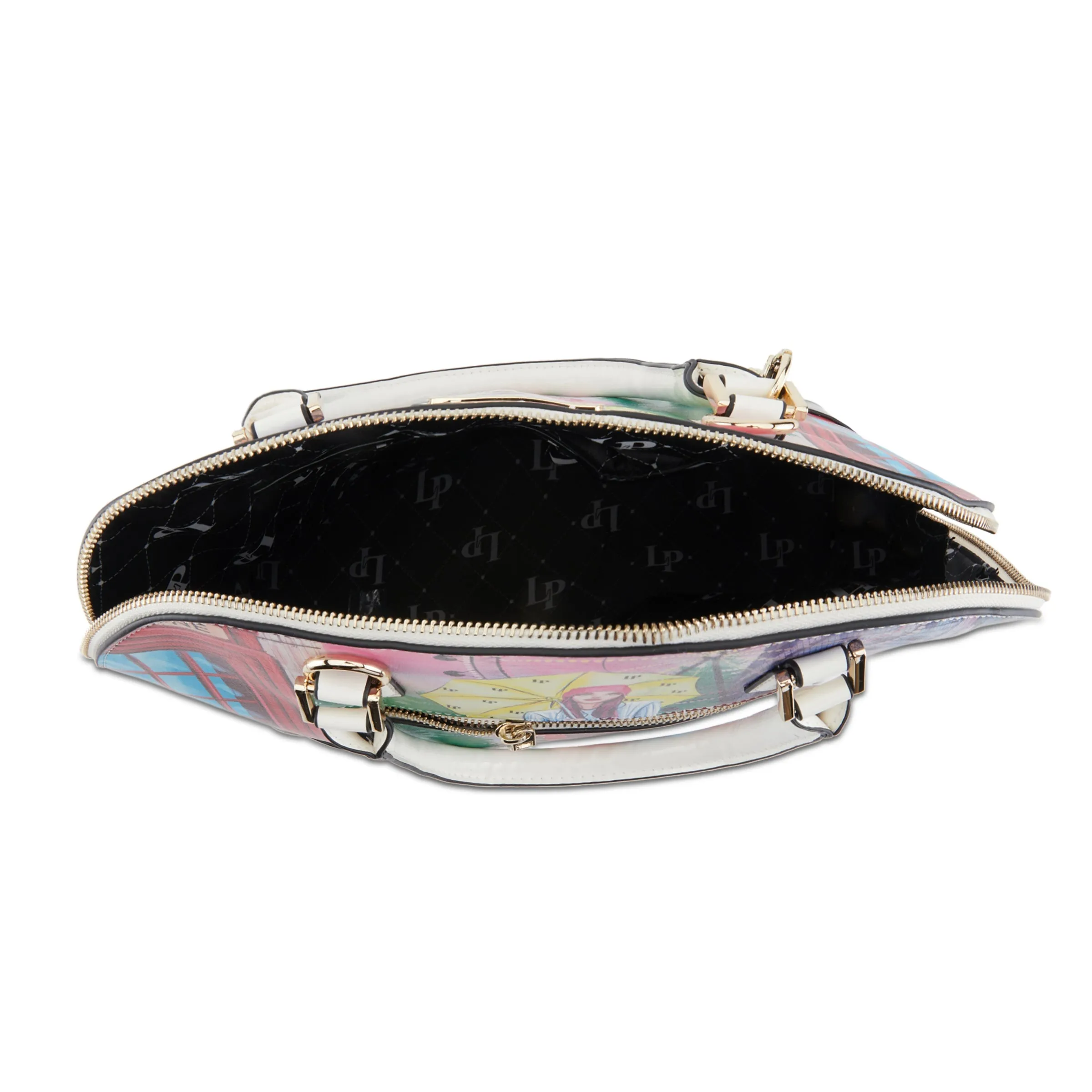 La Philipe Lp1027 11 Umbrella In London Handbag Oval Pu Leather
