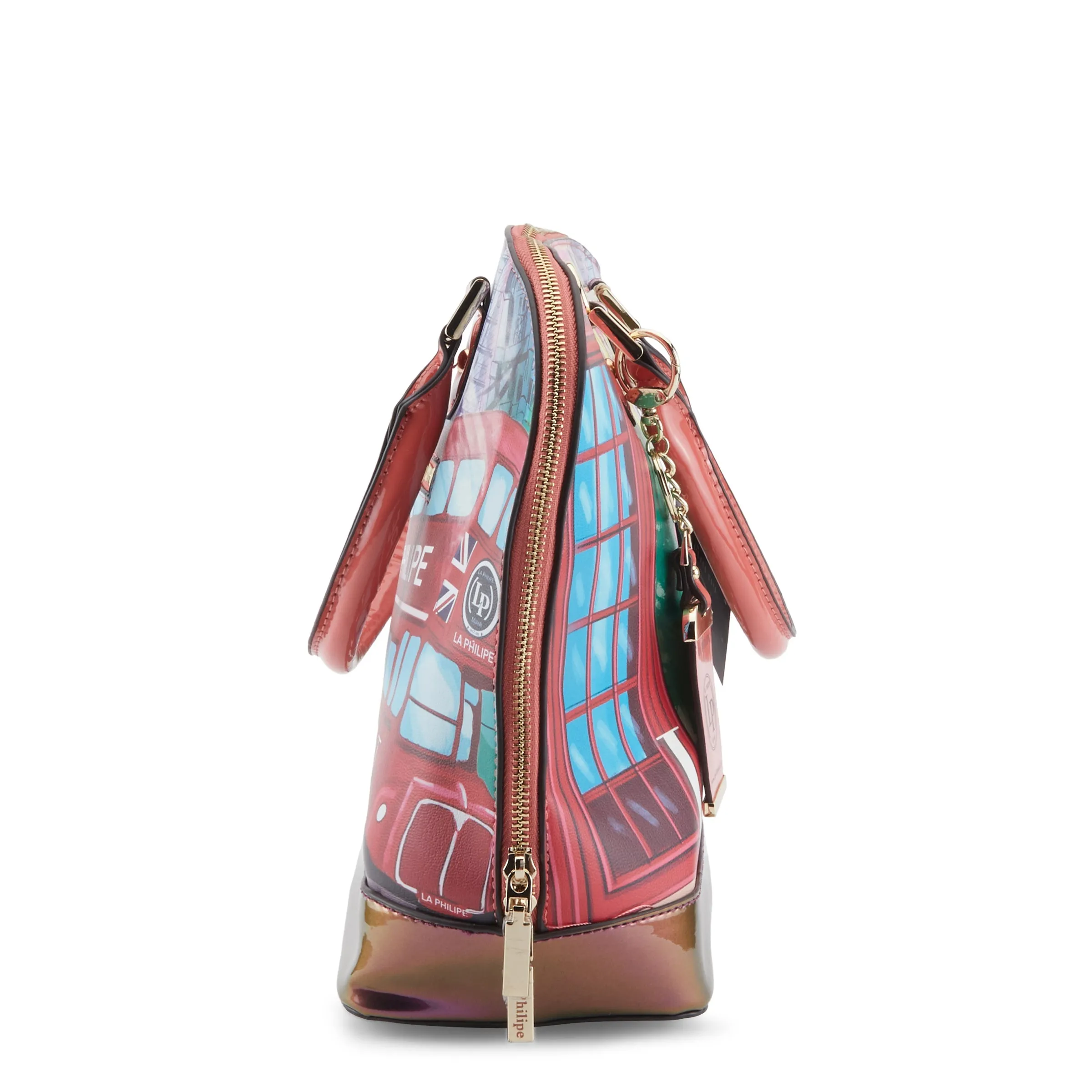 La Philipe Lp1027 11 Umbrella In London Handbag Oval Pu Leather